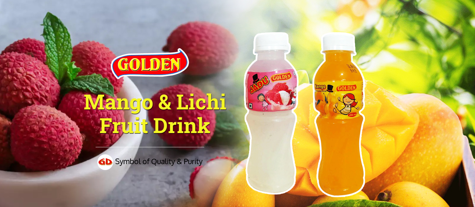 Golden Mango & Litchi Fruit Drink